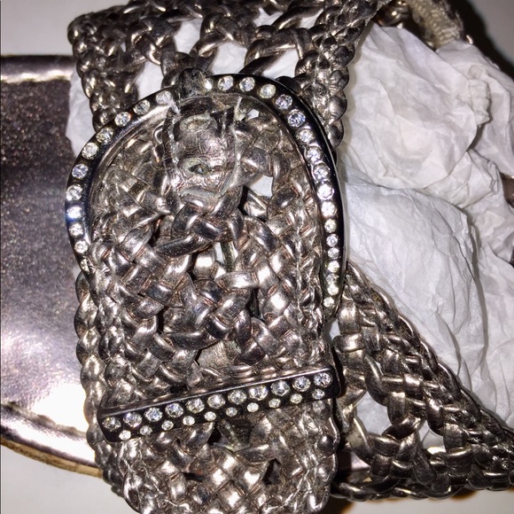 Yellow Box Wedge Sandals - Picture 2 of 8